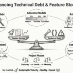 Ausbalancieren von technischem Schulden und Feature-User-Stories bei der Planung