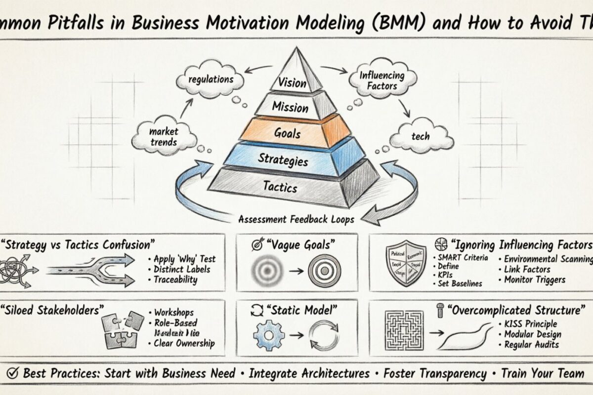 Häufige Fehler bei der Geschäfts-Motivations-Modellierung und wie man sie vermeidet
