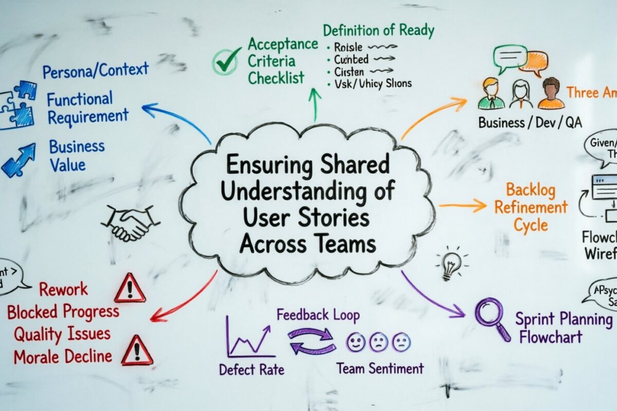 Sicherstellen eines gemeinsamen Verständnisses von User Stories über Teams hinweg