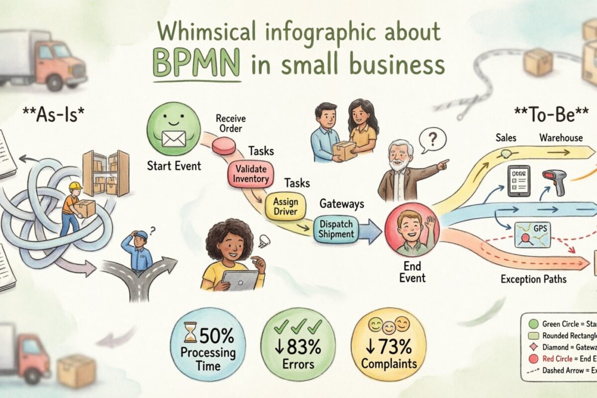 BPMN en acción: un estudio de caso del mundo real de una pequeña empresa