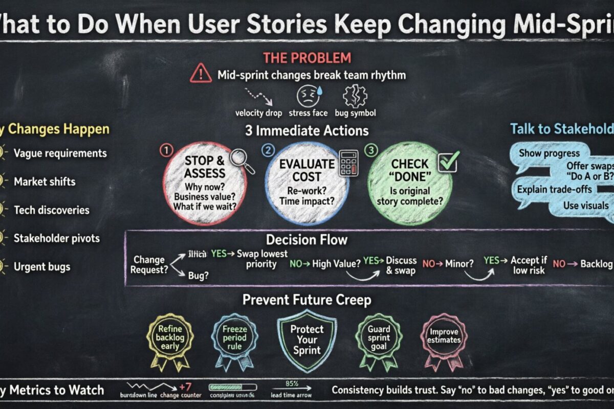 Qué hacer cuando las historias de usuario siguen cambiando a mitad de sprint