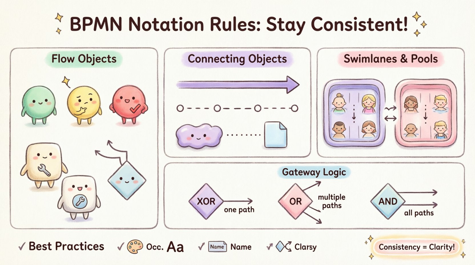 Règles de notation BPMN : Ce que vous devez savoir pour rester cohérent