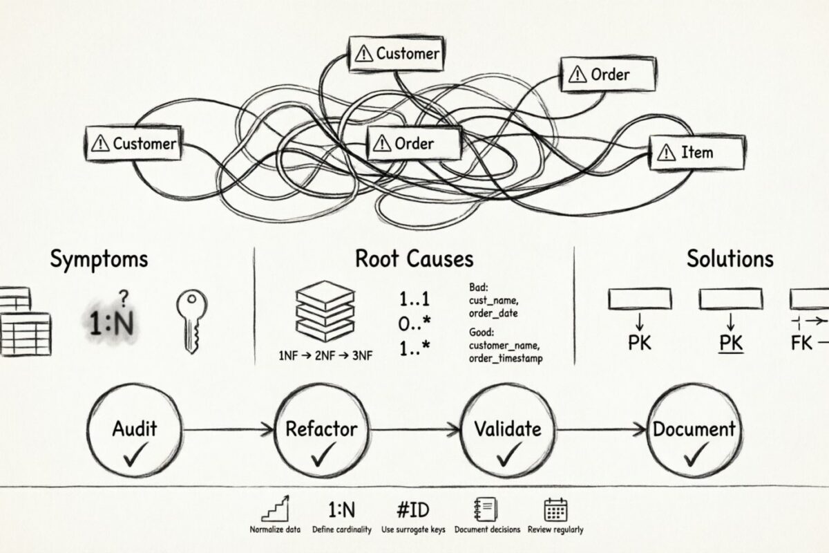Pourquoi vos diagrammes ER ont l’air cassés et comment les réparer avec des principes intemporels