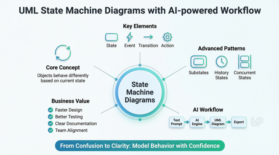 De la confusion à la clarté : mon parcours pratique pour maîtriser les machines à états UML avec les outils d’IA de Visual Paradigm