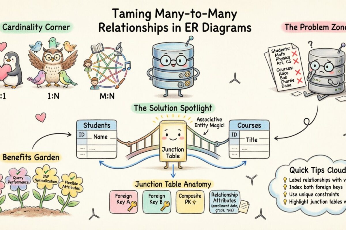 Mendalami Diagram ER: Strategi Lanjutan untuk Menangani Hubungan Banyak-ke-Banyak