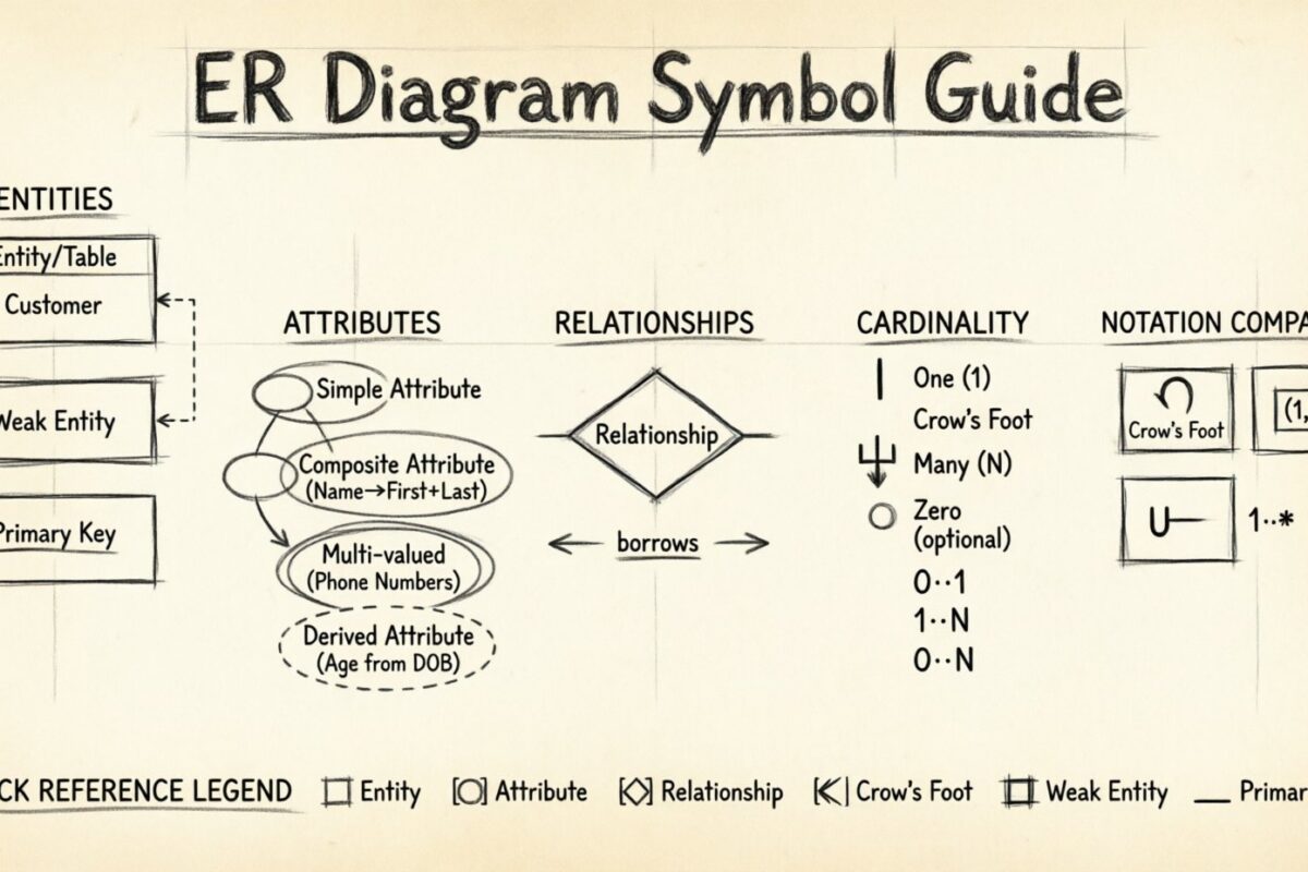 Analisis Komponen: Memecahkan Setiap Simbol dalam Diagram ER Profesional