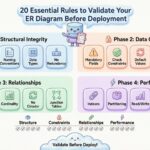 Daftar Periksa: 20 Aturan Penting untuk Memvalidasi Diagram ER Anda Sebelum Deploi