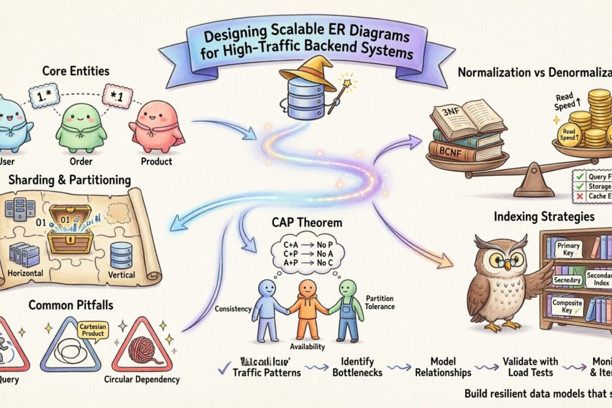 Panduan Lengkap: Merancang Diagram ER yang Dapat Diperluas untuk Sistem Backend dengan Lalu Lintas Tinggi