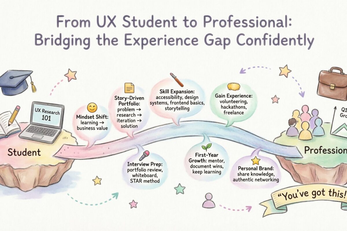 UX学生からプロフェッショナルへ：経験ギャップを自信を持って埋める