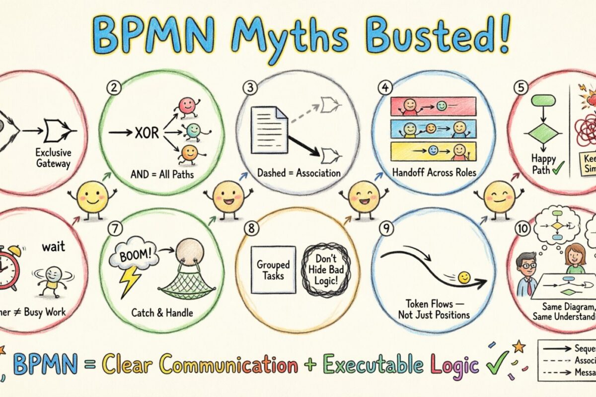 Erros comuns sobre o BPMN desmistificados: O que você tem entendido errado