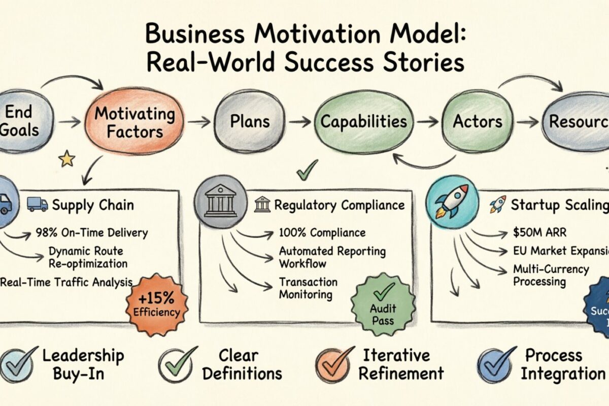 Estudos de Caso do Mundo Real: Implantações Bem-Sucedidas do Modelo de Motivação Empresarial