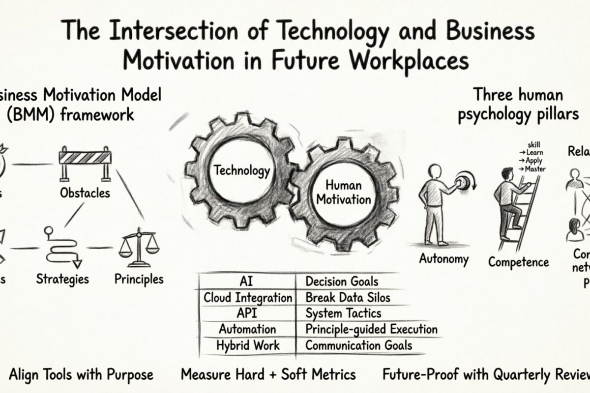 A Interseção entre Tecnologia e Motivação Empresarial nos Locais de Trabalho Futuros