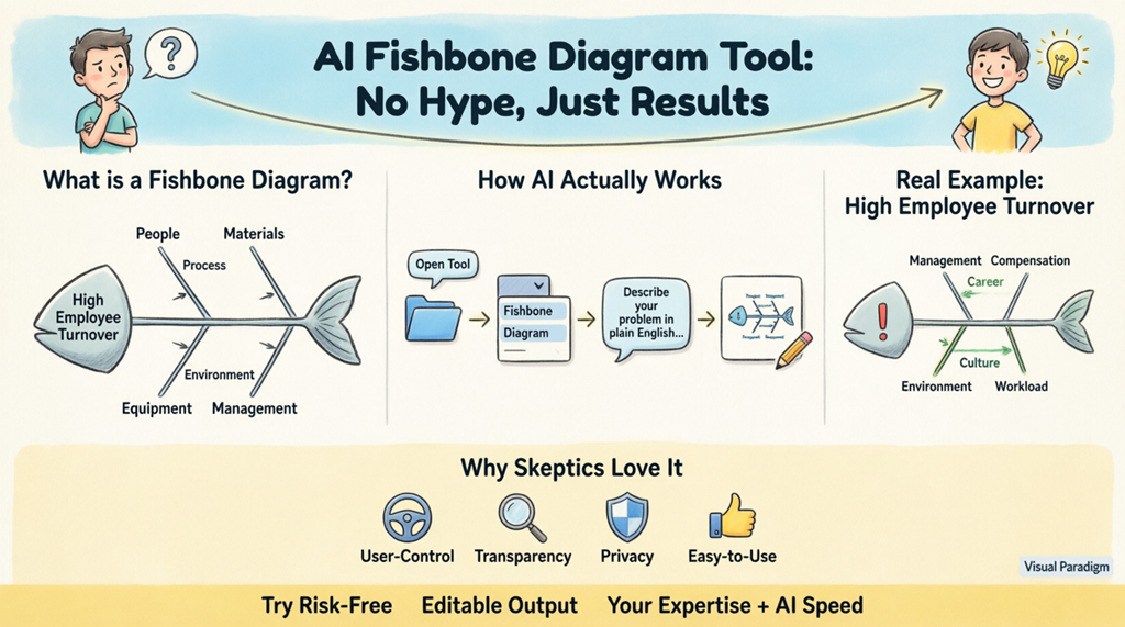AI Fishbone Diagram Tool: See How It Actually Works (No Magic, Just Results)