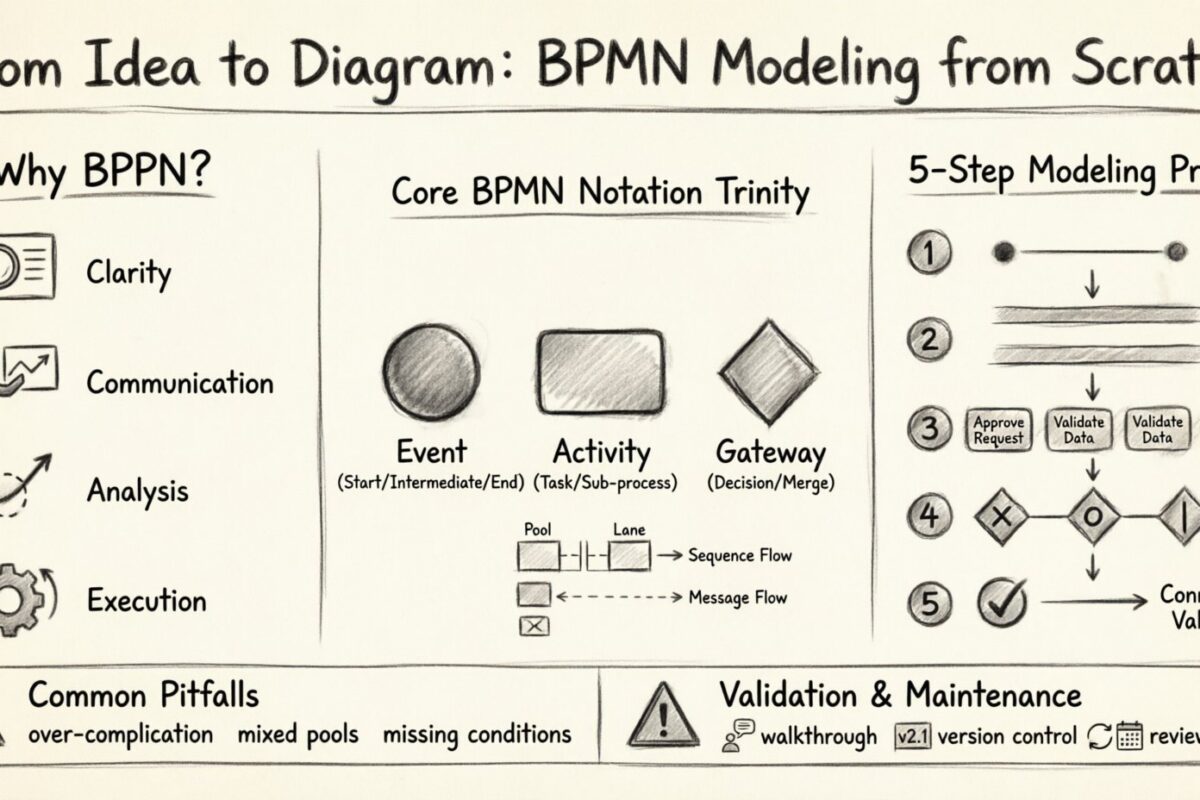 From Idea to Diagram: How to Start Modeling with BPMN from Scratch From Idea to Diagram: How to Start Modeling with BPMN from Scratch