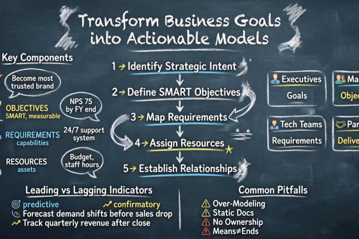 Transforming Business Goals into Actionable Models: A Practical Guide