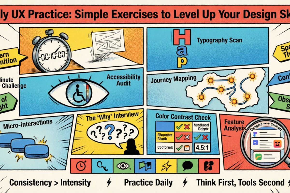 Daily UX Practice: Simple Exercises to Level Up Your Design Skills