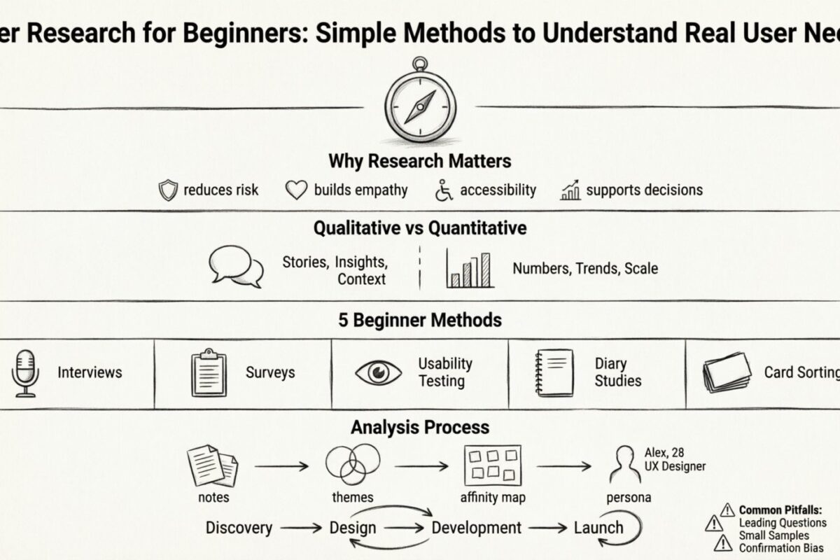 User Research for Beginners: Simple Methods to Understand Real User Needs User Research for Beginners: Simple Methods to Understand Real User Needs