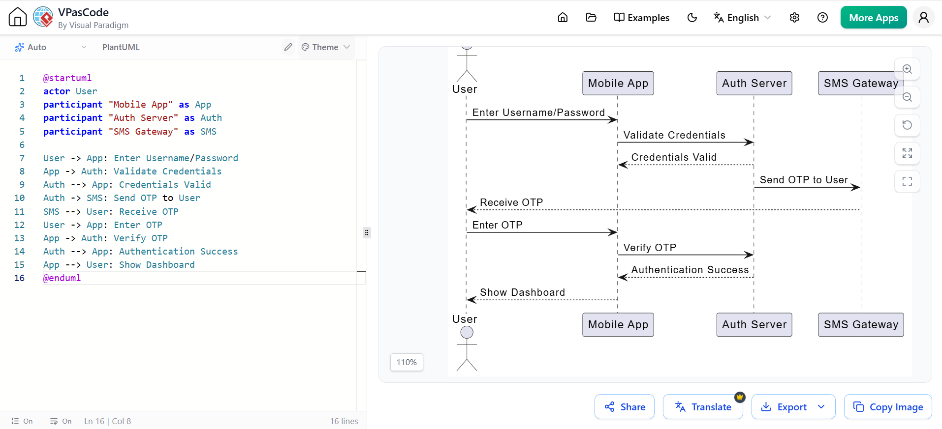 AI generate sequence diagram: with Visual Paradigm AI Chatbot