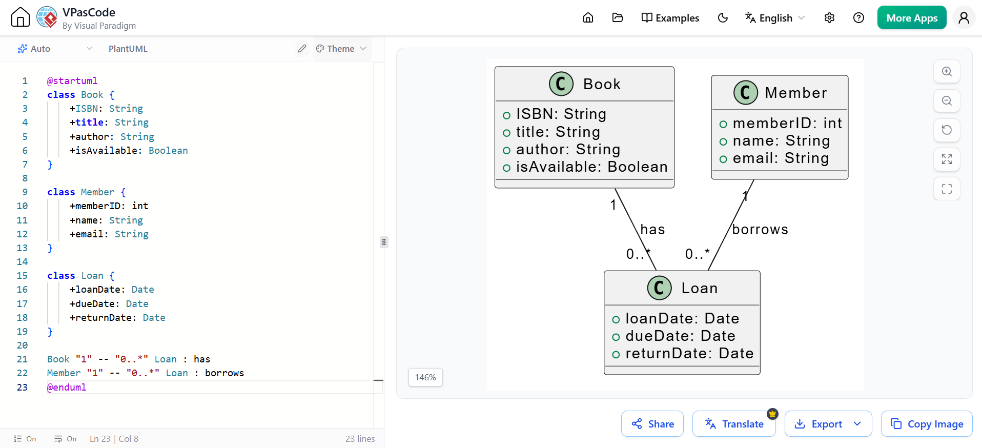 Visual Paradigm AI-Assisted UML Class Diagram Generator