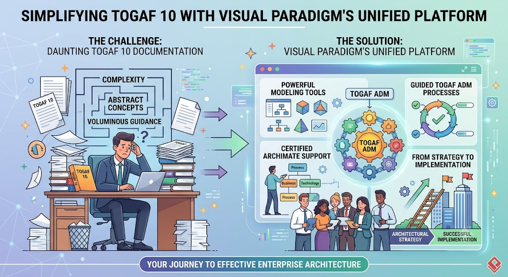 Simplifying TOGAF with Visual Paradimg's Unified Platform