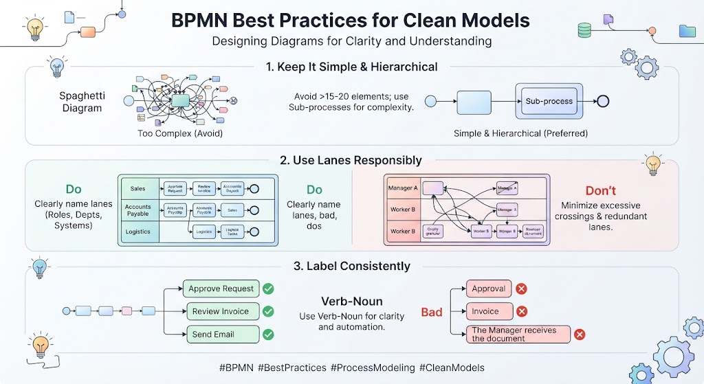 BPMN Best Practices for Clean Model: Visual Paradigm
